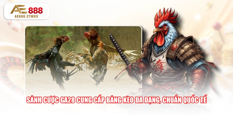 Sảnh cược GA28 cung cấp bảng kèo đa dạng, chuẩn quốc tế